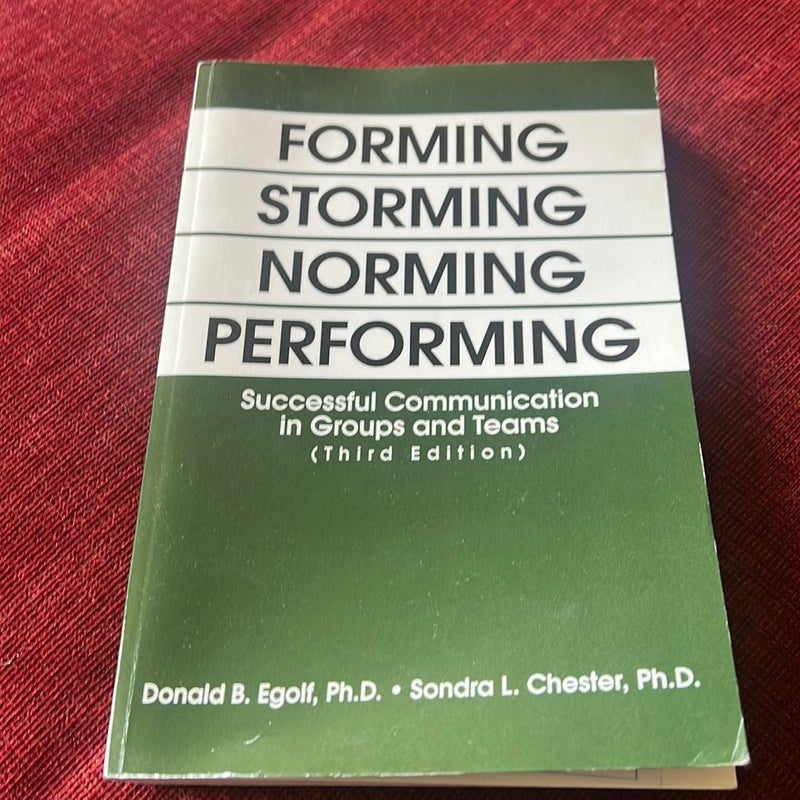 Forming Storming Norming Performing