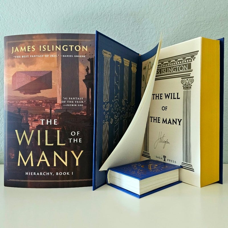 The Will of the Many SIGNED by James Islington Deluxe Hardcover First Print NEW