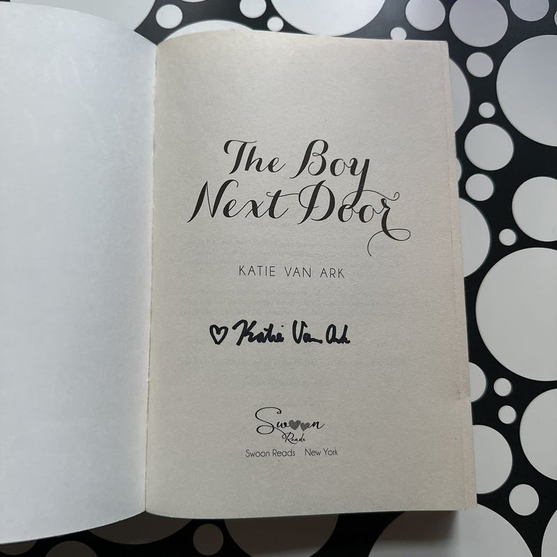 SIGNED FIRST EDITION The Boy Next Door