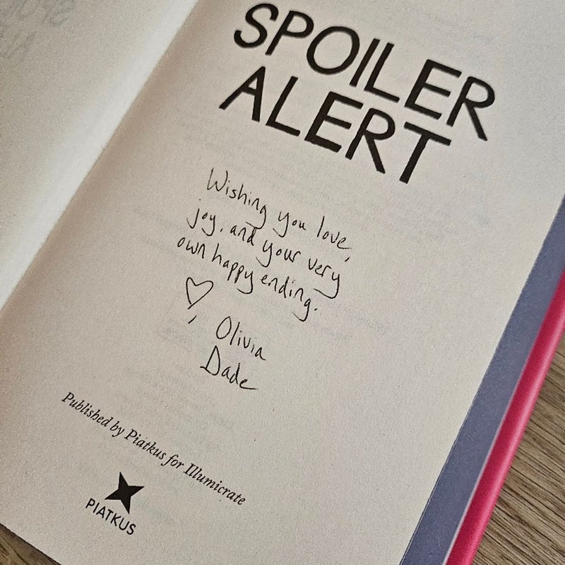 Signed Spoiler Alert By Olivia Dade Afterlight Edition By Olivia Dade Hardcover Pangobooks