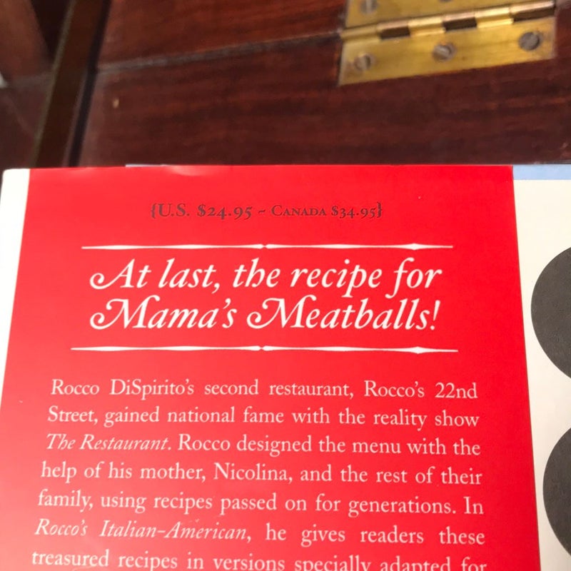 1st edition , 1st printing * Rocco's Italian-American