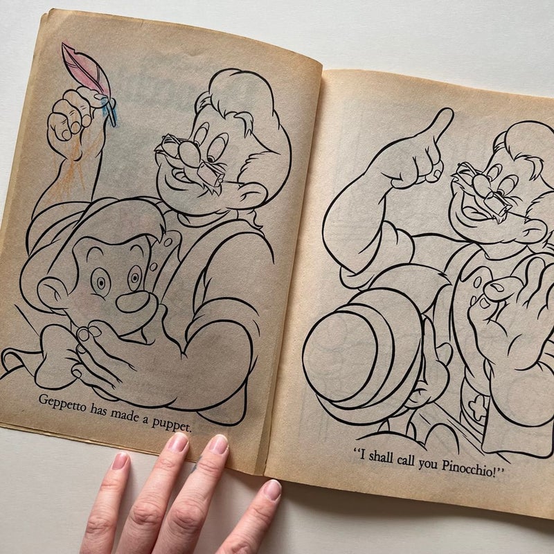 Pinocchio Golden Coloring Book