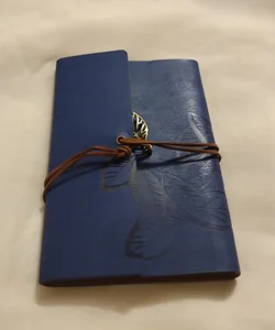 Blue Vintage Leather Cover Journal Notebook 
