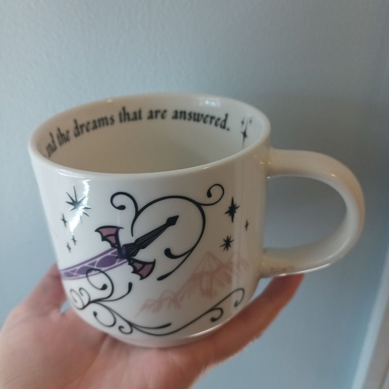 Owlcrate stackable mug for A Court of Thorns and Roses series