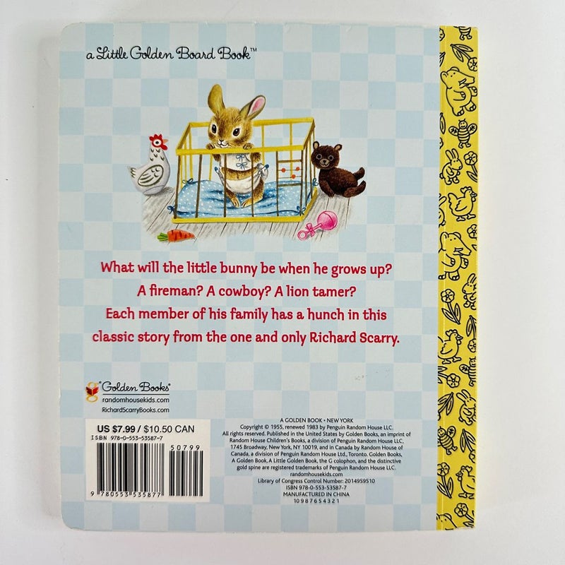 Richard Scarry’s The Bunny Book-A Little Golden Board Book