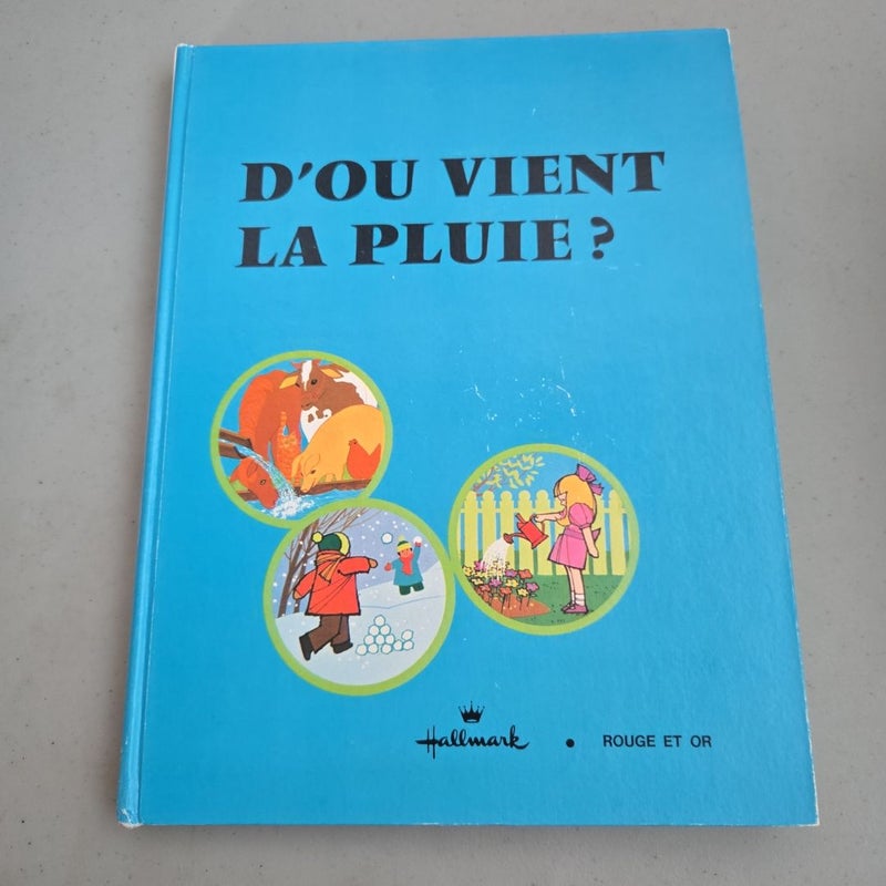 D'ou vient la pluie? Hallmark Rouge et Or Pop-up Book