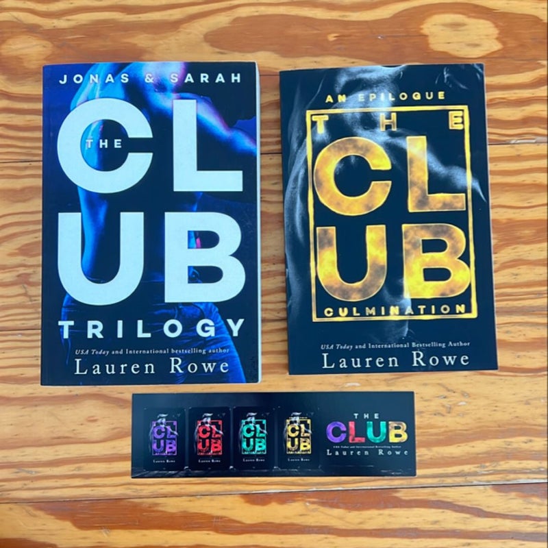 The Club Trilogy & Epilogue book + bookmark (signed by author)