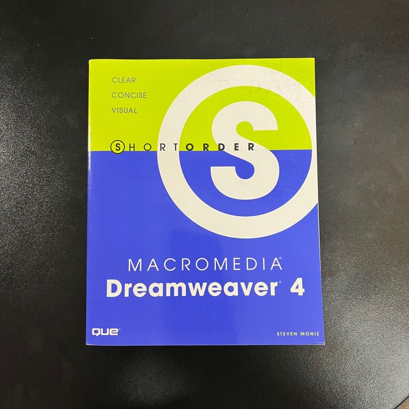 Short Order Macromedia Dreamweaver 4
