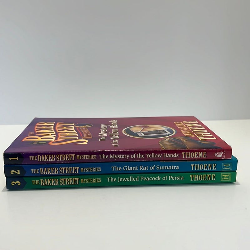 The Baker Street Mysteries (Book 1-3): The Mystery of the Yellow Hands, The Giant Rat of Sumatra, & The Jeweled Peacock of Persia