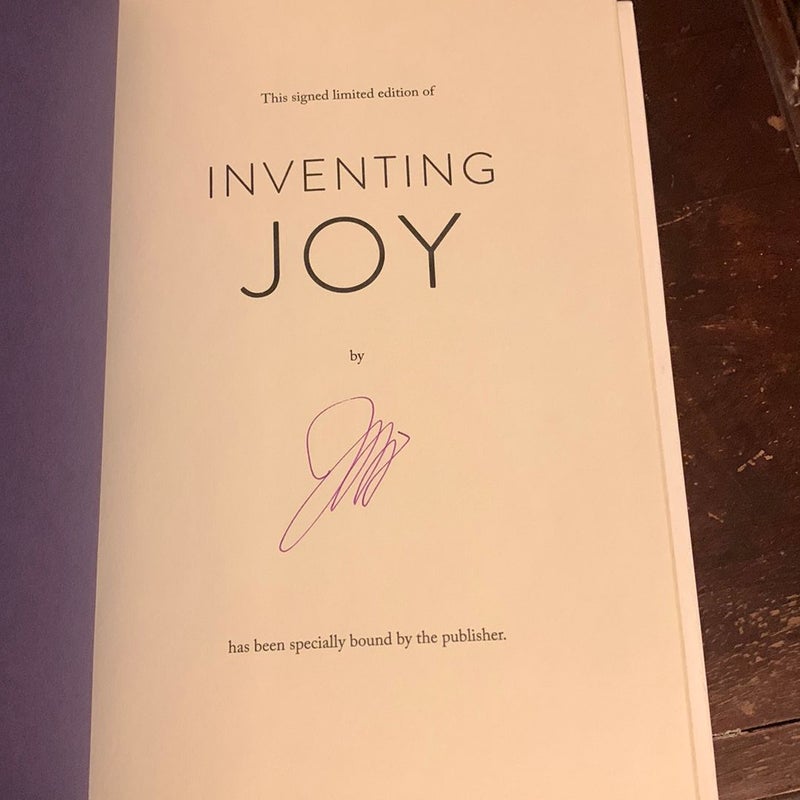 INVENTING JOY- SIGNED 1st/1st Hardcover