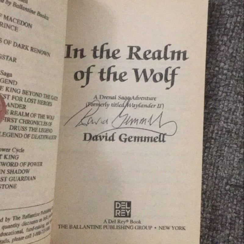 In the Realm of the Wolf (signed)