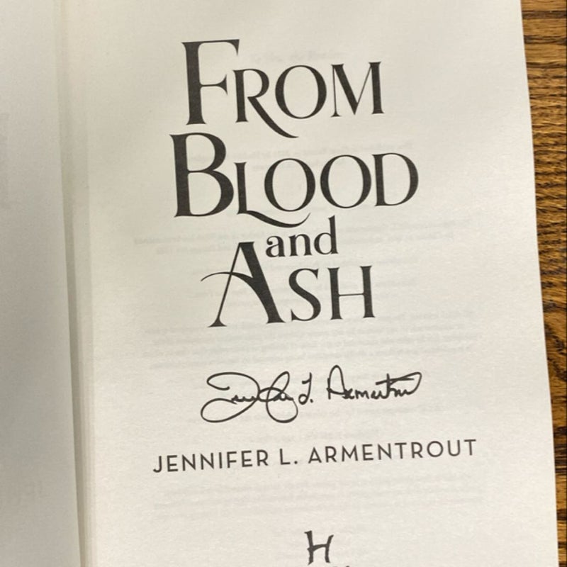 From Blood and Ash 
