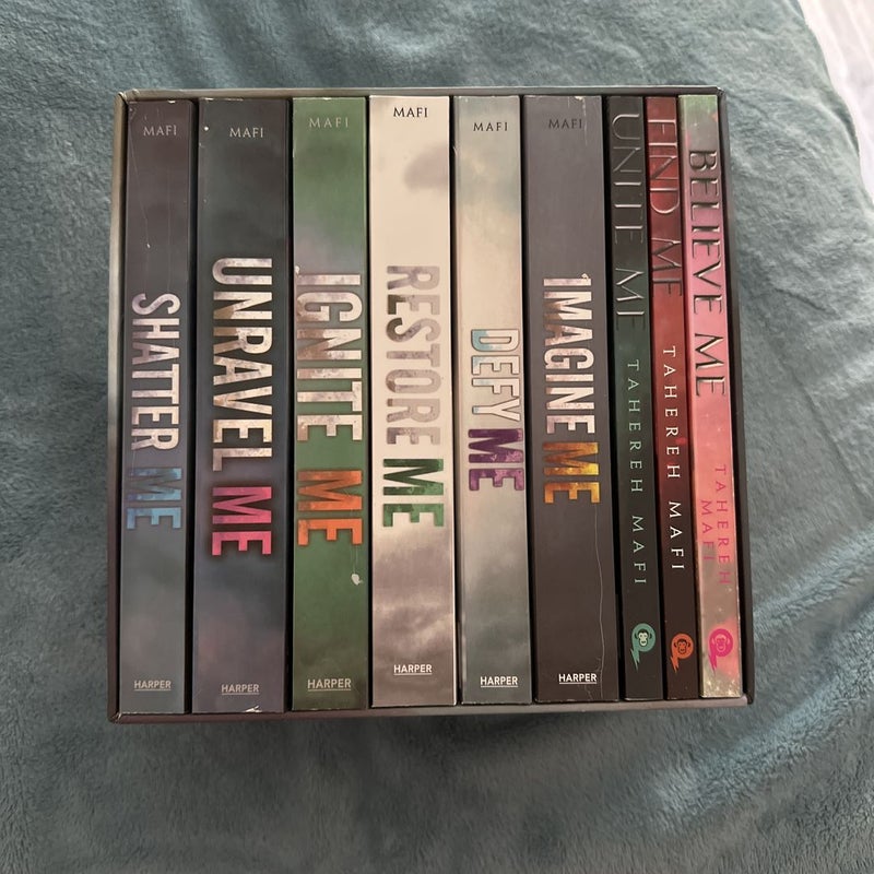 Shatter Me Series Collection 9 Books Set By Tahereh Mafi(Unite Me, Believe  Me, Imagine Me, Find Me, Unravel Me, Unravel Me, Defy Me, Restore Me