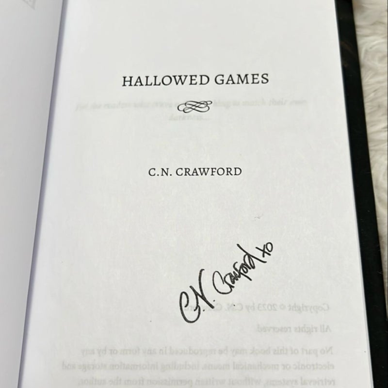 Hallowed Games (digitally signed)