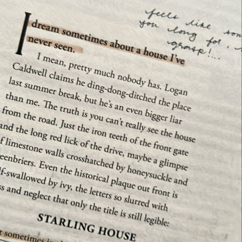 Starling House (some annotations)