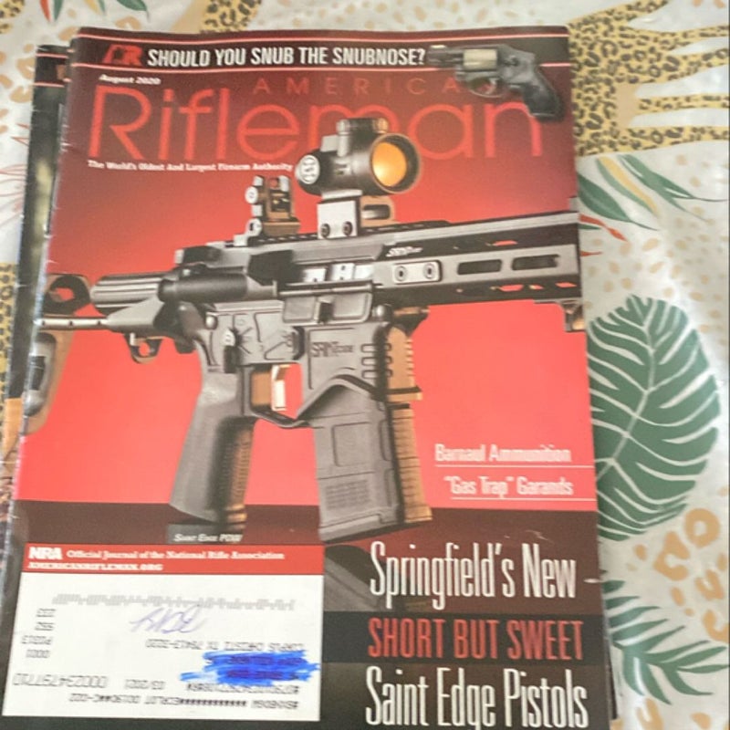 May 2018-May 2023 10 Rifleman Magazine Issues