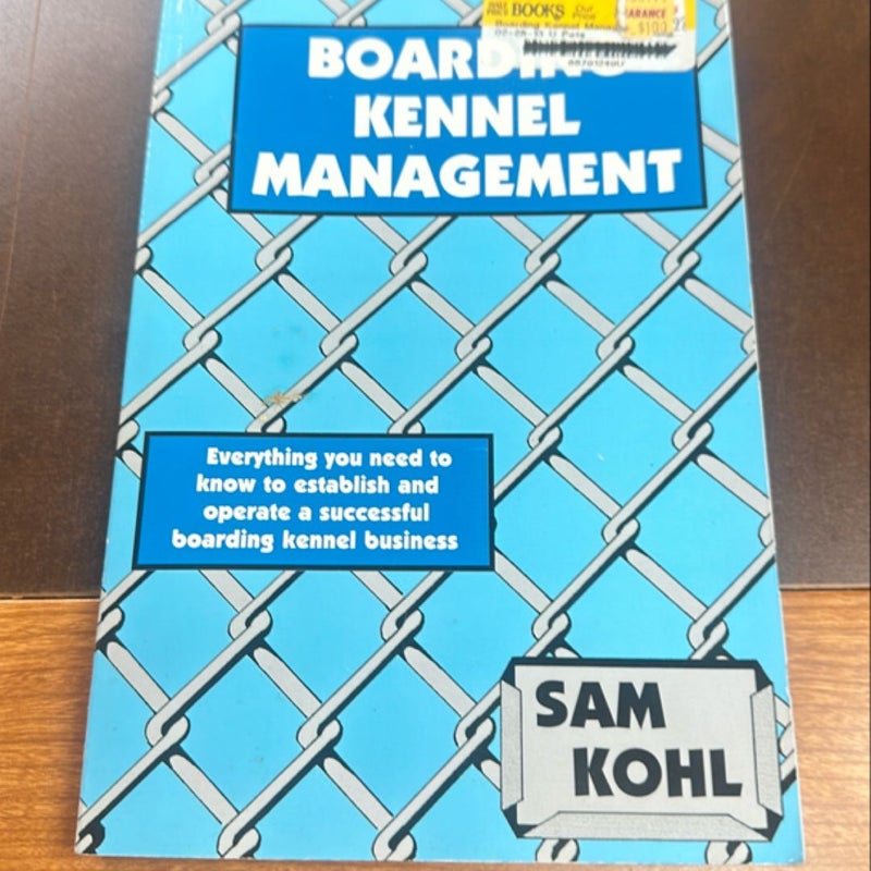 Boarding Kennel Management