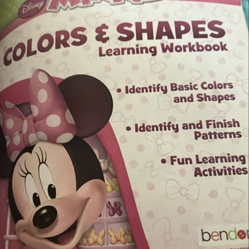 Minnie Colors and Shapes learning workbook