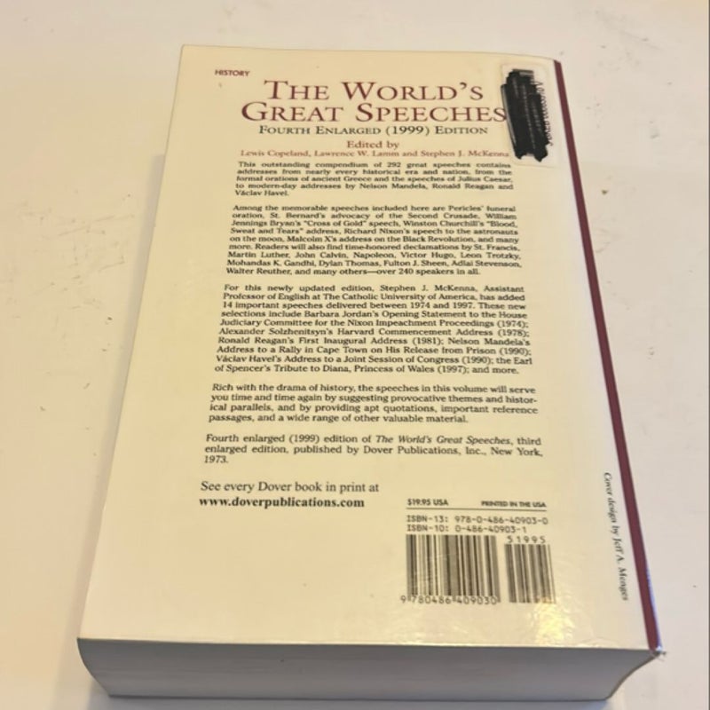 World's Great Speeches 1999