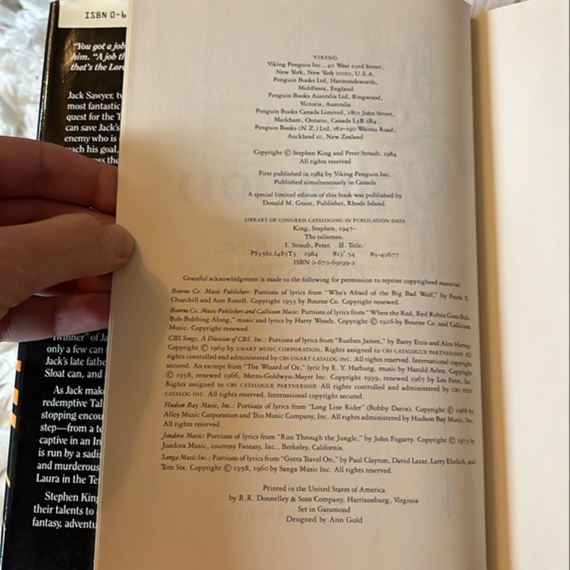The Talisman 1st edition 