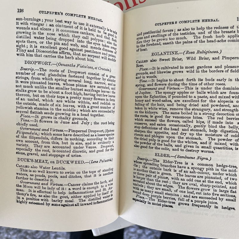 Culpepers’s Complete Herbal 
