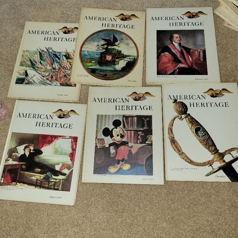 American Heritage Complete Set Volumes 1-6 Year