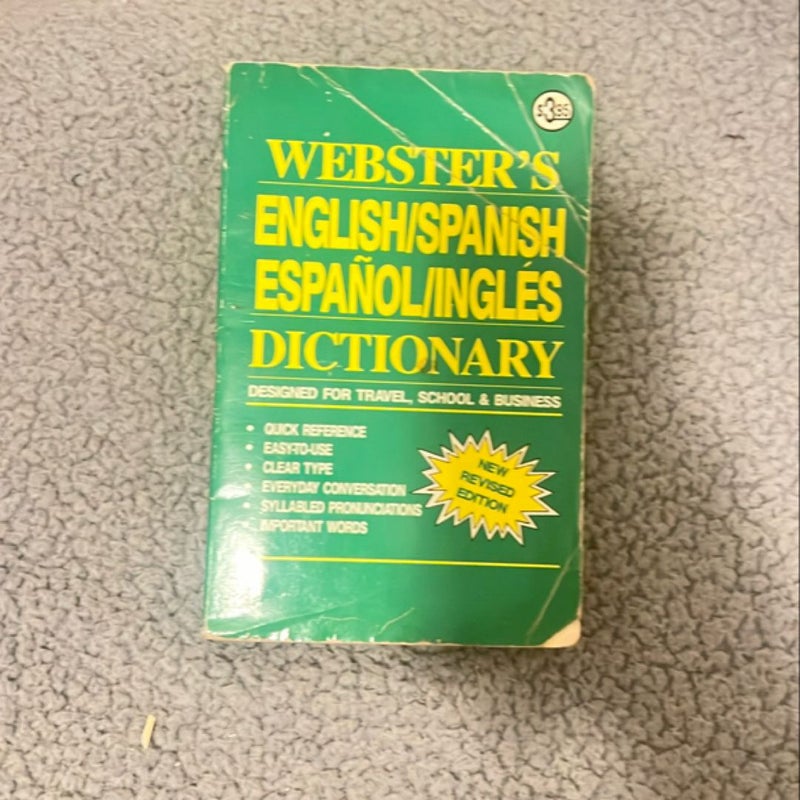 Websters English/Spanish Dictionary