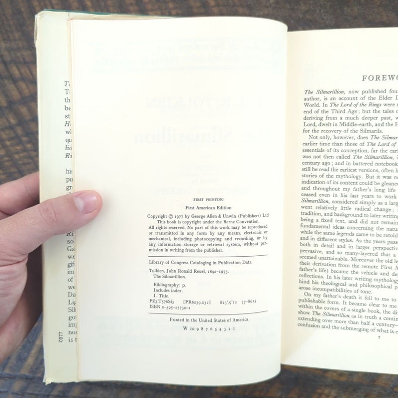 The Silmarillion -1st Edition/1st Printing with Map