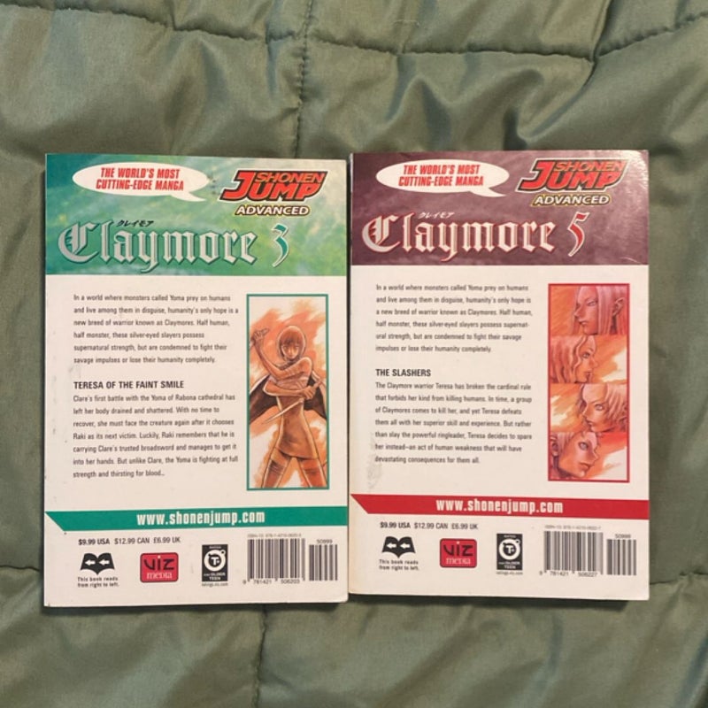 Claymore, Vol. 1-3 & 5-6
