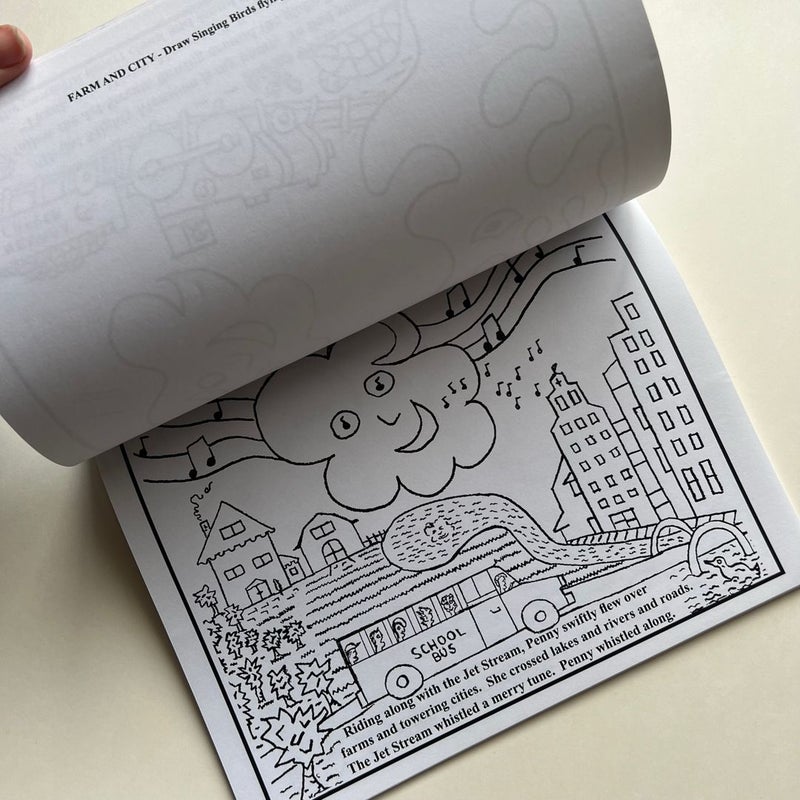 Penny the Pink Cloud Coloring Story Book