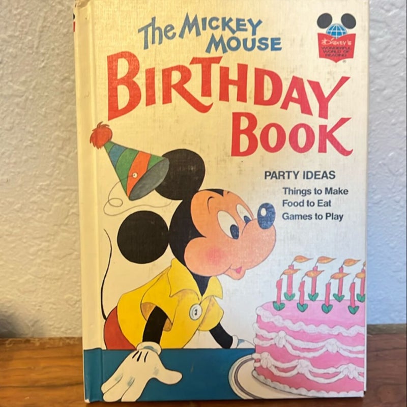 The Mickey Mouse birthday book