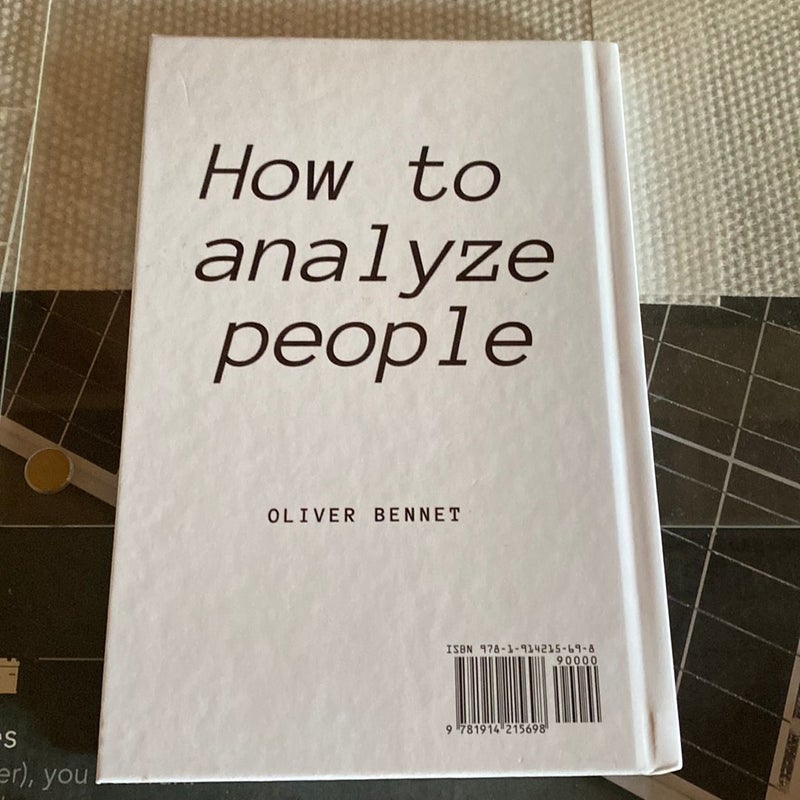 How to analyze people 