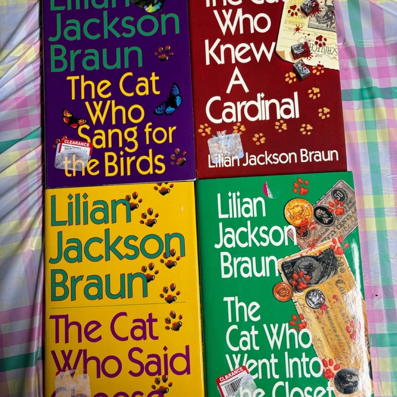 4 Lilian Jackson Braun The Cat Who books 