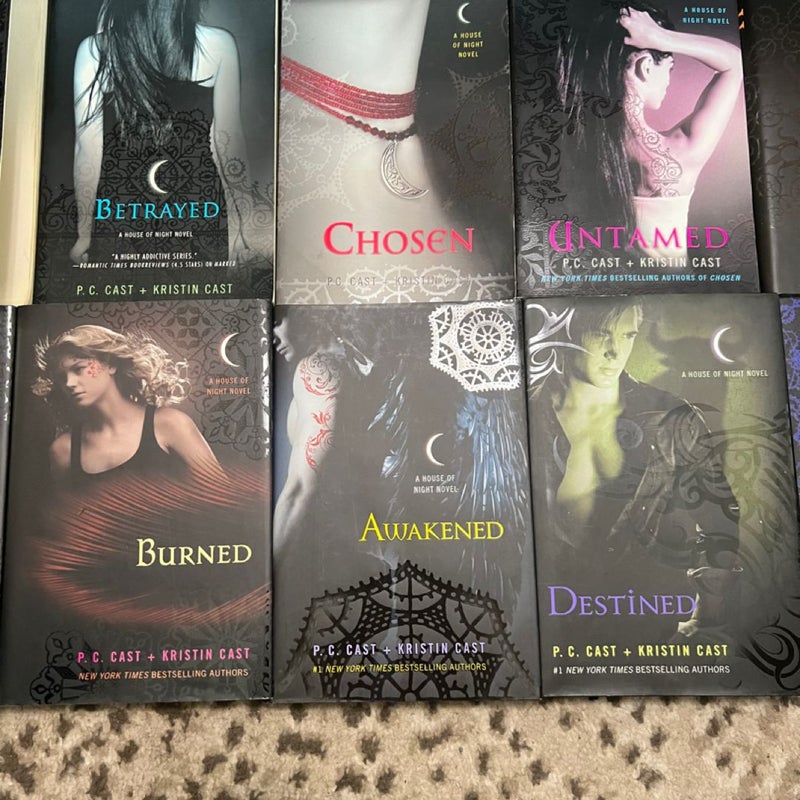 COMPLETE House of Night Series #1-12