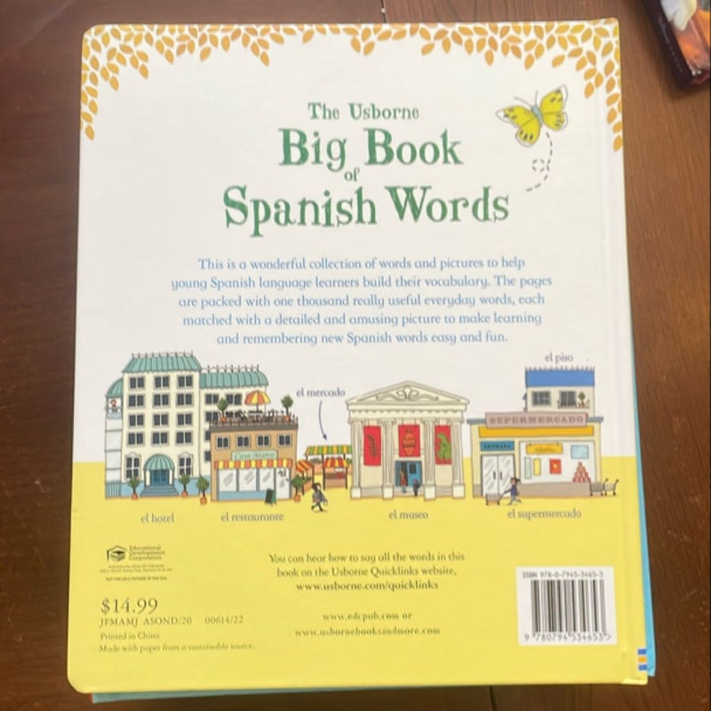 Usborne Big Book of Stories Spanish Words