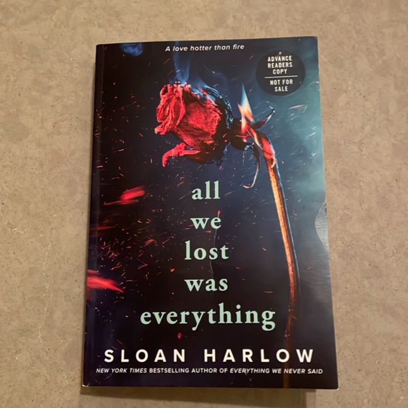 all we lost was everything 