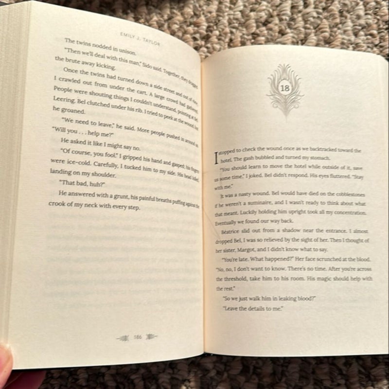 A Study in Drowning, the Whispering Dark, Hotel Magnifique (owlcrate edition, all signed)