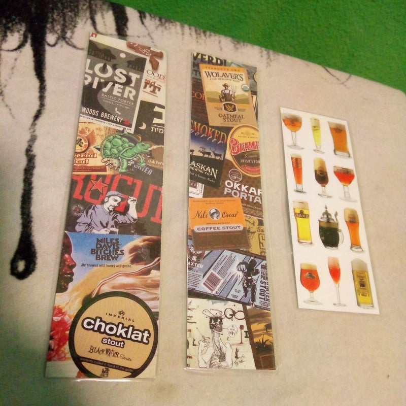 🍺Craft Beer Bookmarks - Set of 9
