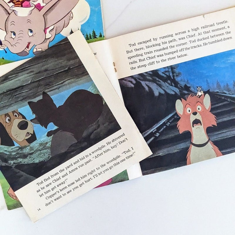 Vintage Walt Disney See Hear Read Bundle of 3 (RECORDS included)