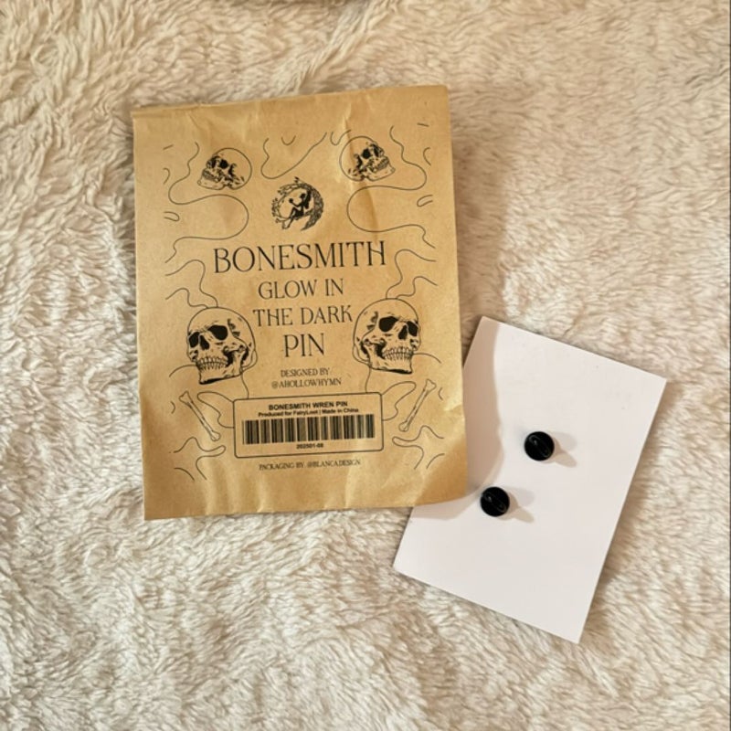 Bonesmith glow in the dark enamel pin (FairyLoot exclusive)