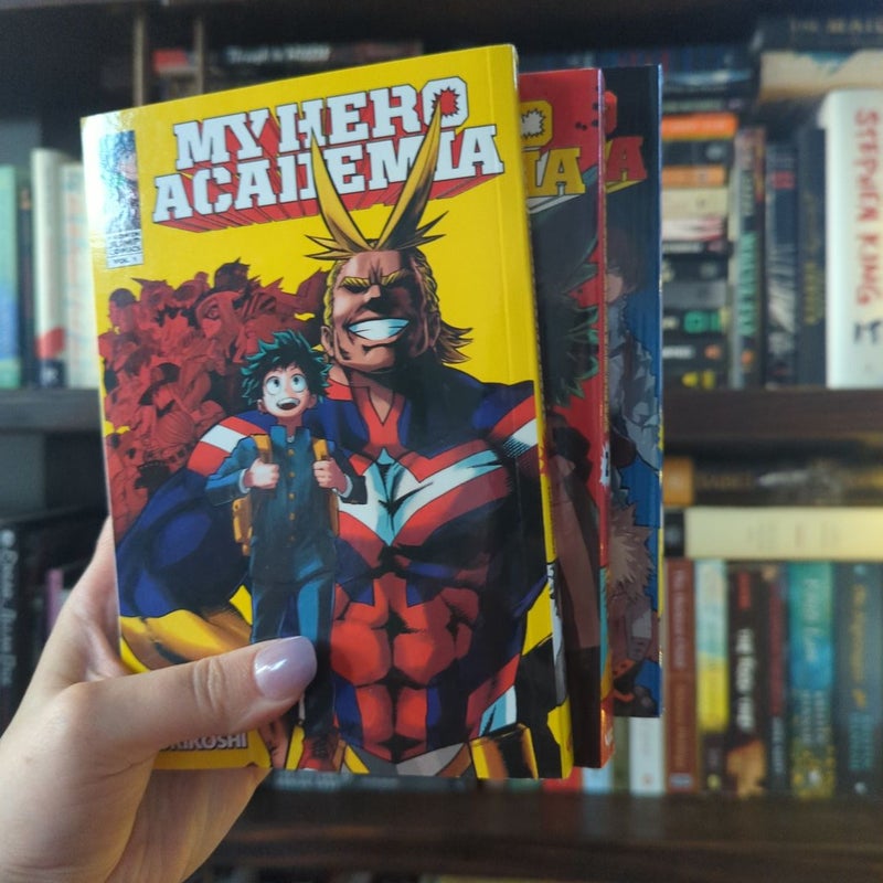 My Hero Academia, Vol. 1, 2, & 3
