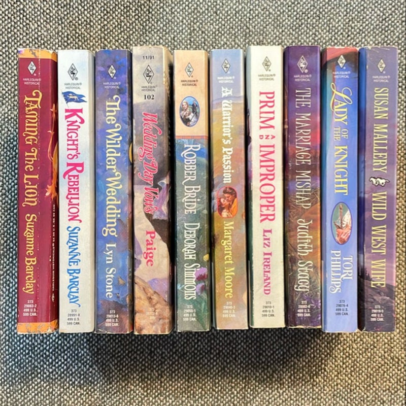 Harlequin Historical//21 Vintage 90s category romances