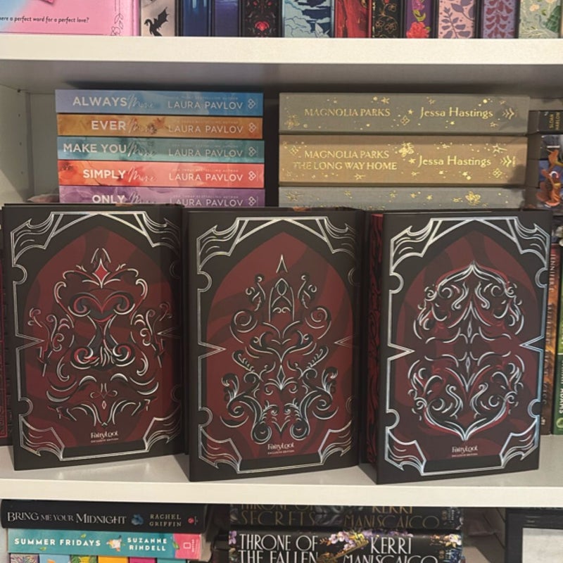 The Book of Azrael, The Throne of Broken Gods, The Dawn of Cursed Queen