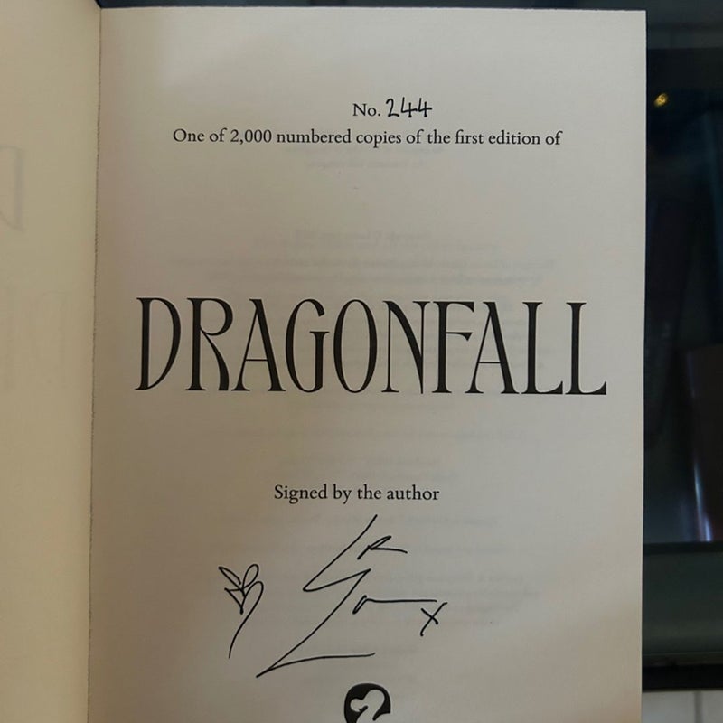 Dragonfall GSFF Sprayed Edges Signed Edition by L.R. Lam, Hardcover ...