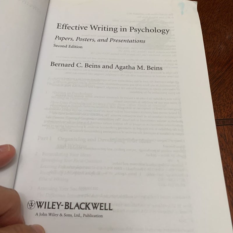 Effective Writing in Psychology