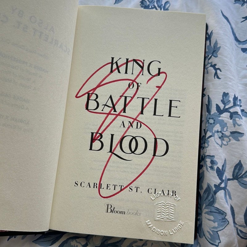 King of Battle and Blood SIGNED HARDCOVER
