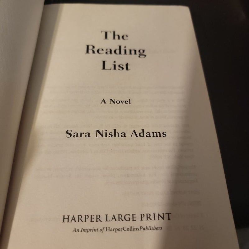 The Reading List (Large Print)