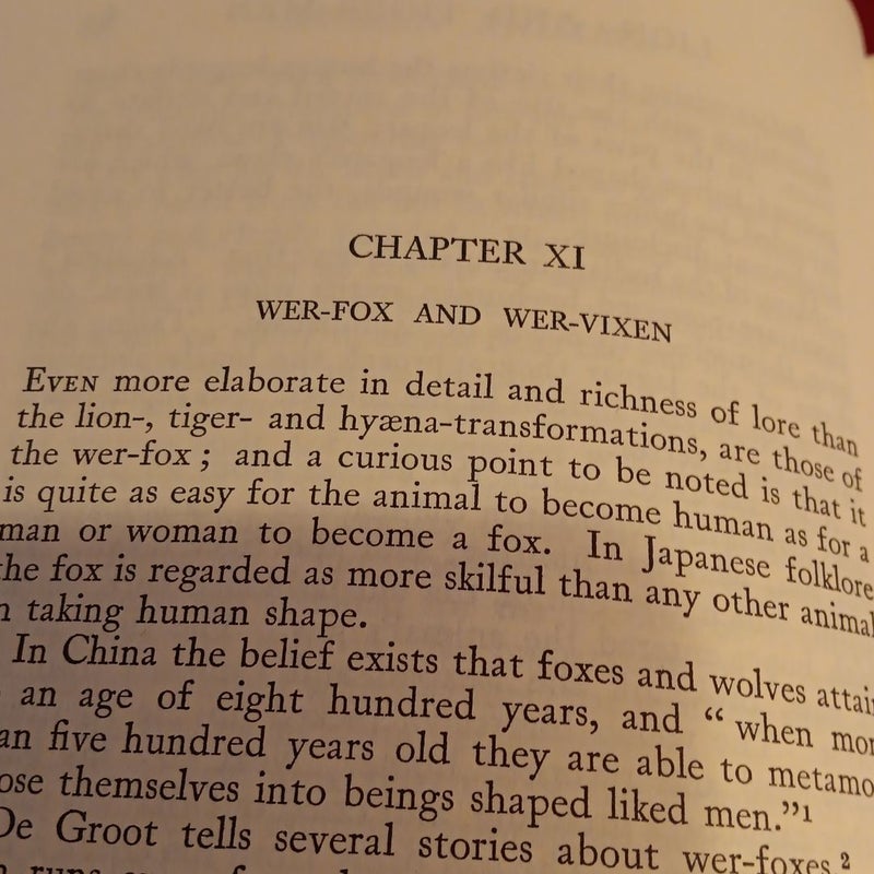 Human Animals Werewolves & Other Transformations , rare 1969 1st ed.