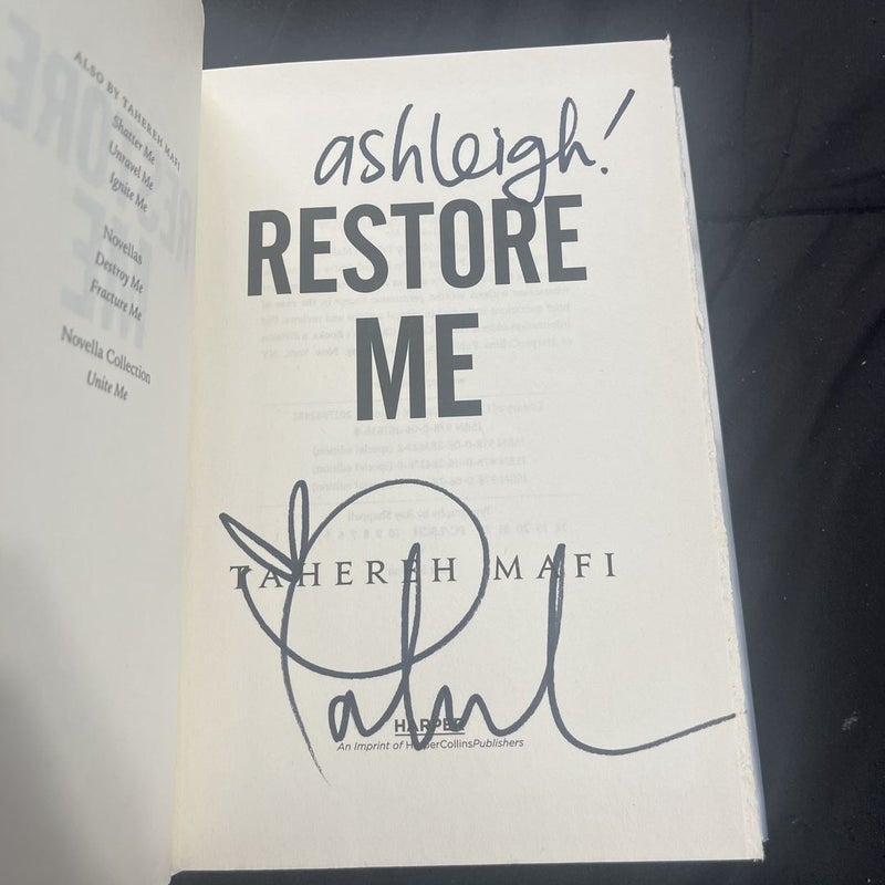 Restore Me (Signed Copy) 