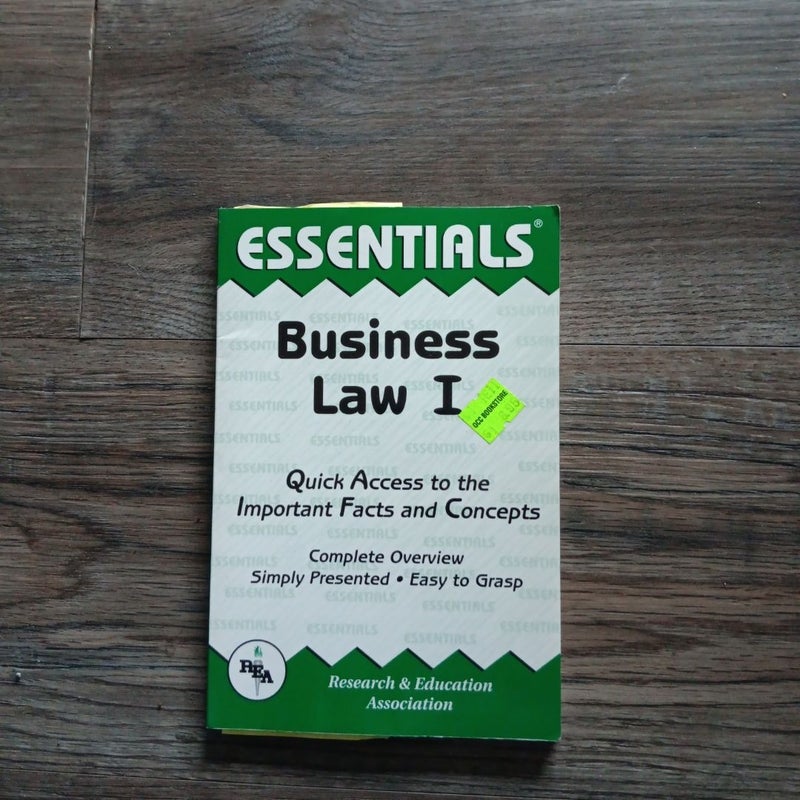Business Law I Essentials